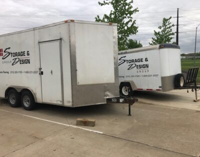 20’-0 x 8’-0 x 10’-0 H. Enclosed trailer